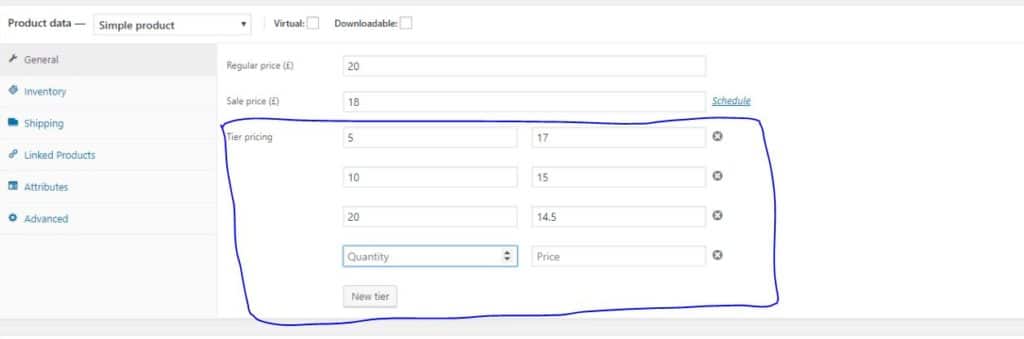 change woocommerce product price based on product quantity